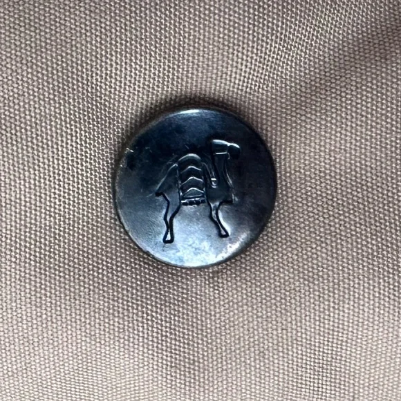 camel • vintage goose down puffer vest suede warm tan neutral outdoor hiking - Picture 2 of 8